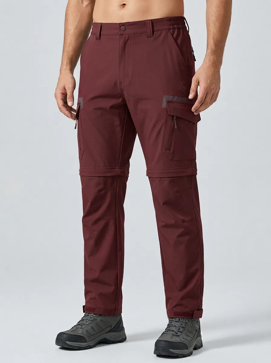 Men's Alpine Hiking Waterproof Zip-Off Tactical Cargo Pants