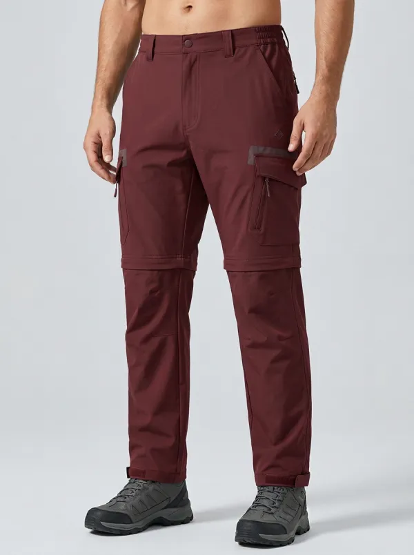 Men's Alpine Hiking Waterproof Zip-Off Tactical Cargo Pants