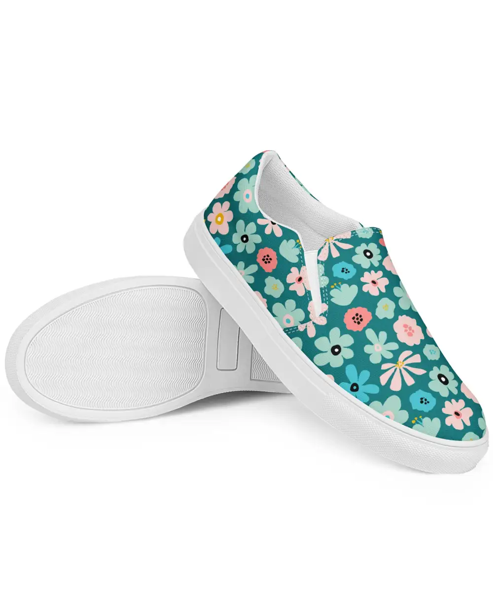 Breezy Floral Slip On Shoes