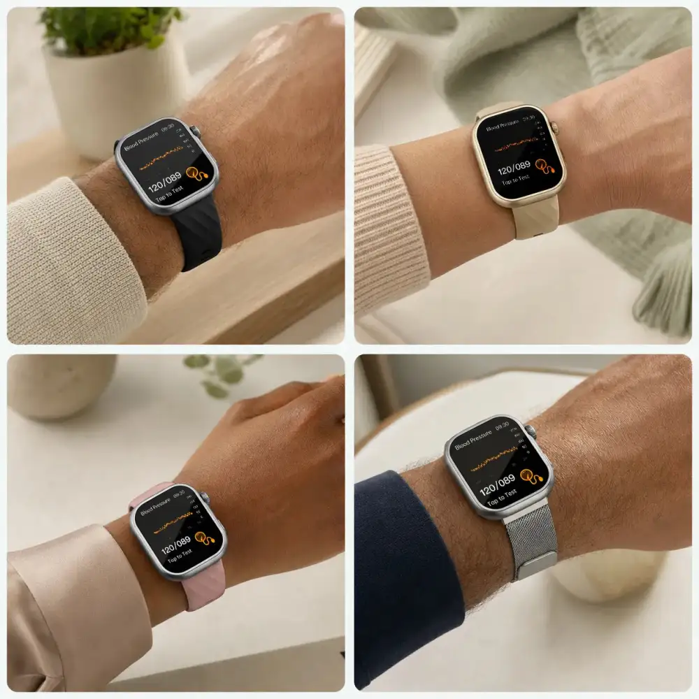 FITVII GT5 Pro Max Health Smartwatch with Blood Pressure Trends & ECG
