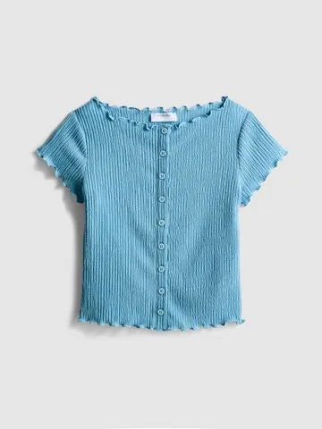 7-15yrs | Crinkle Textured Blouse