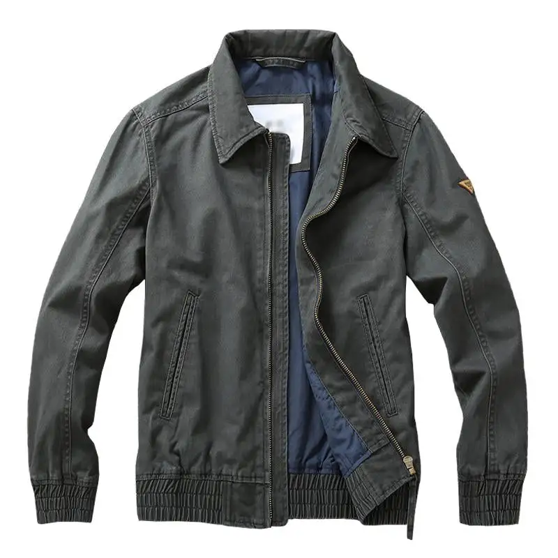 Streamlined Zip Cotton Jacket