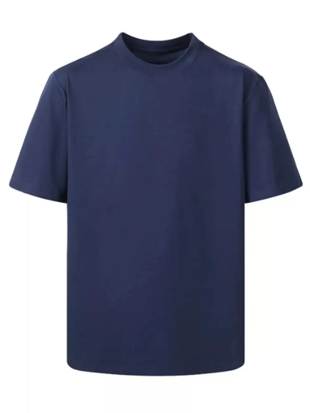 Minimal Round Neck Short Sleeve T-Shirt