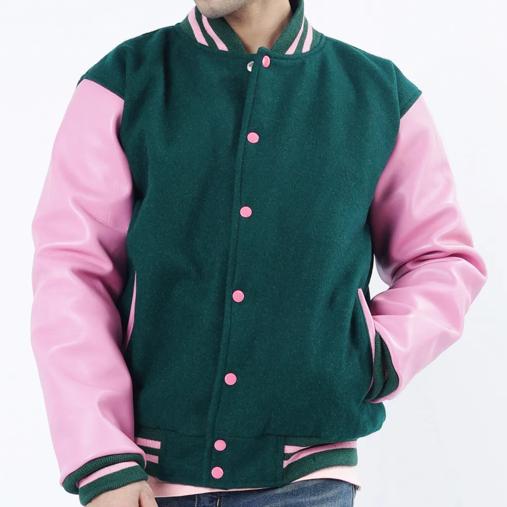 Baseball Style Wool Letterman Jacket