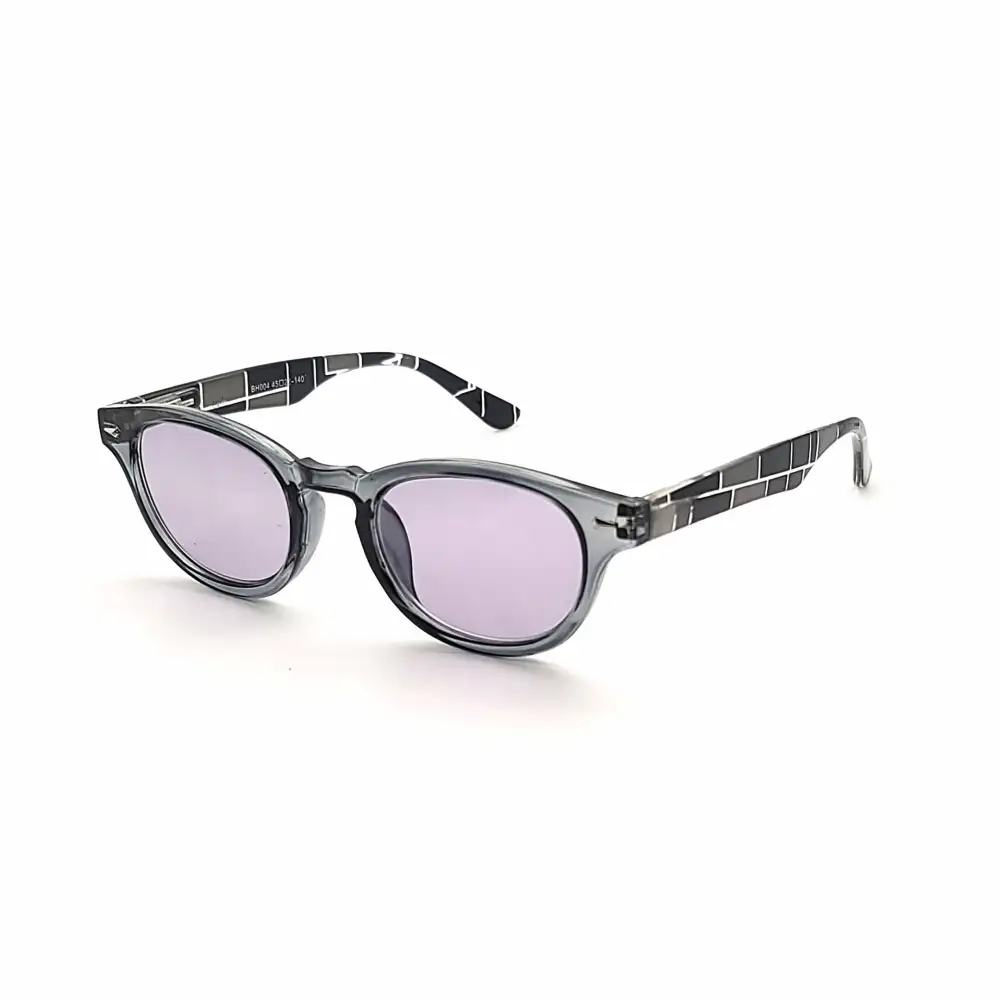 Classic Round Full-Lens Smoke-Lens Reading Sunglasses