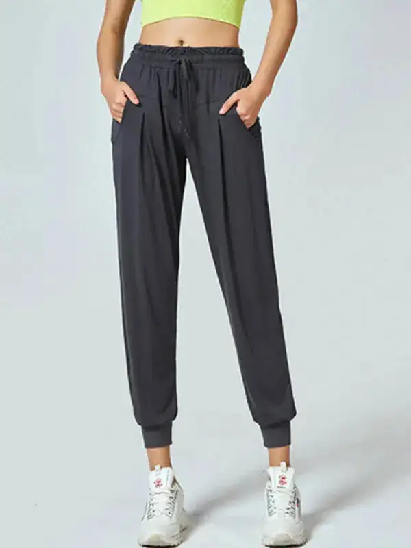 Quick Drying Loose Running Trousers Fitness Pants