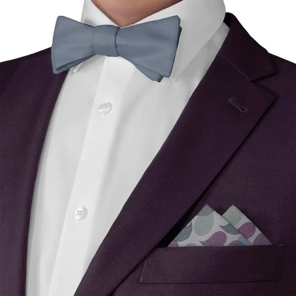 Distinctive Understated Paisley Pocket Square