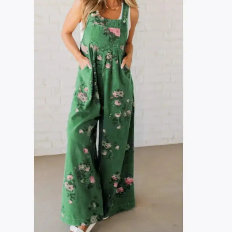 Utility Drawstring Lapel-Neck Jumpsuit