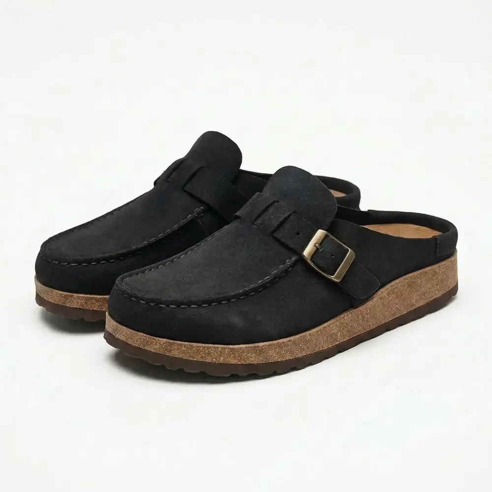  Casual Buckle Slip On Clogs Apparel