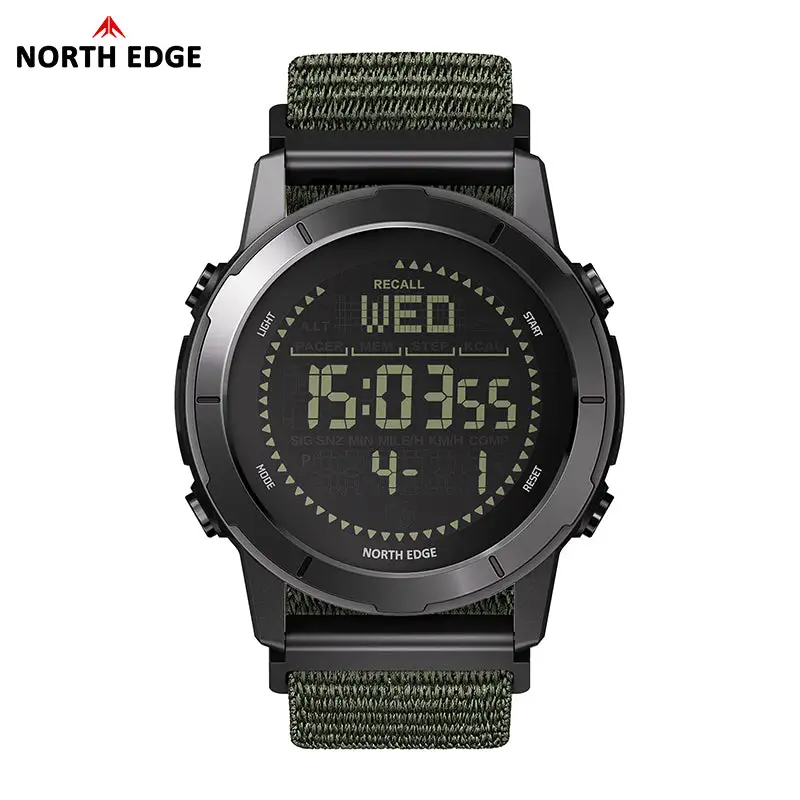 North Edge Ultralight Pedometer Compass 50M Waterproof Outdoor Watch LITECORE