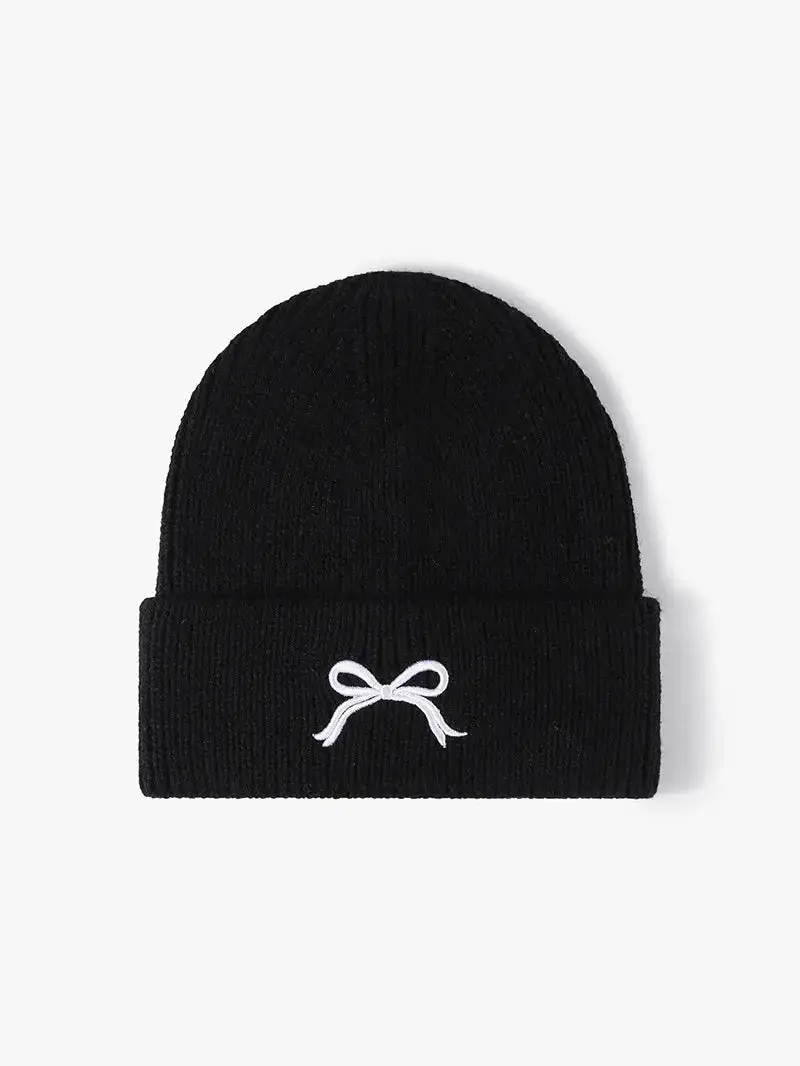 Embroidered Knit Casual Hat