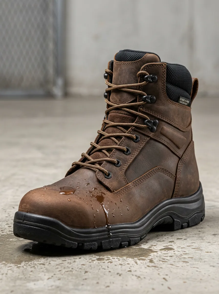 Field Outdoor Leather-Look Men's Waterproof Work Boots