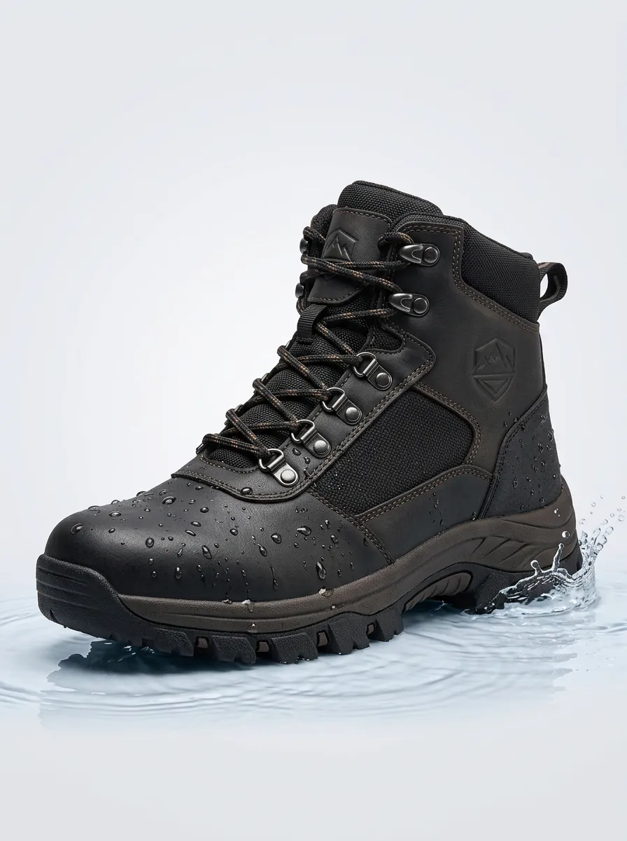 Weekend Hiking Outdoor Everyday Look Men' Waterproof Work Boots