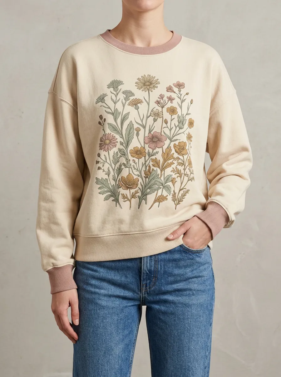 Soft Look Relaxed Sweatshirt