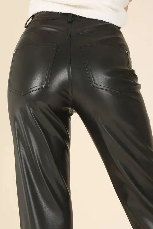 Faux Leather Everyday Pants