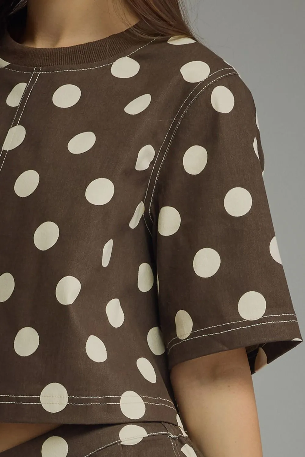 Polka Dot Cropped Top Sets