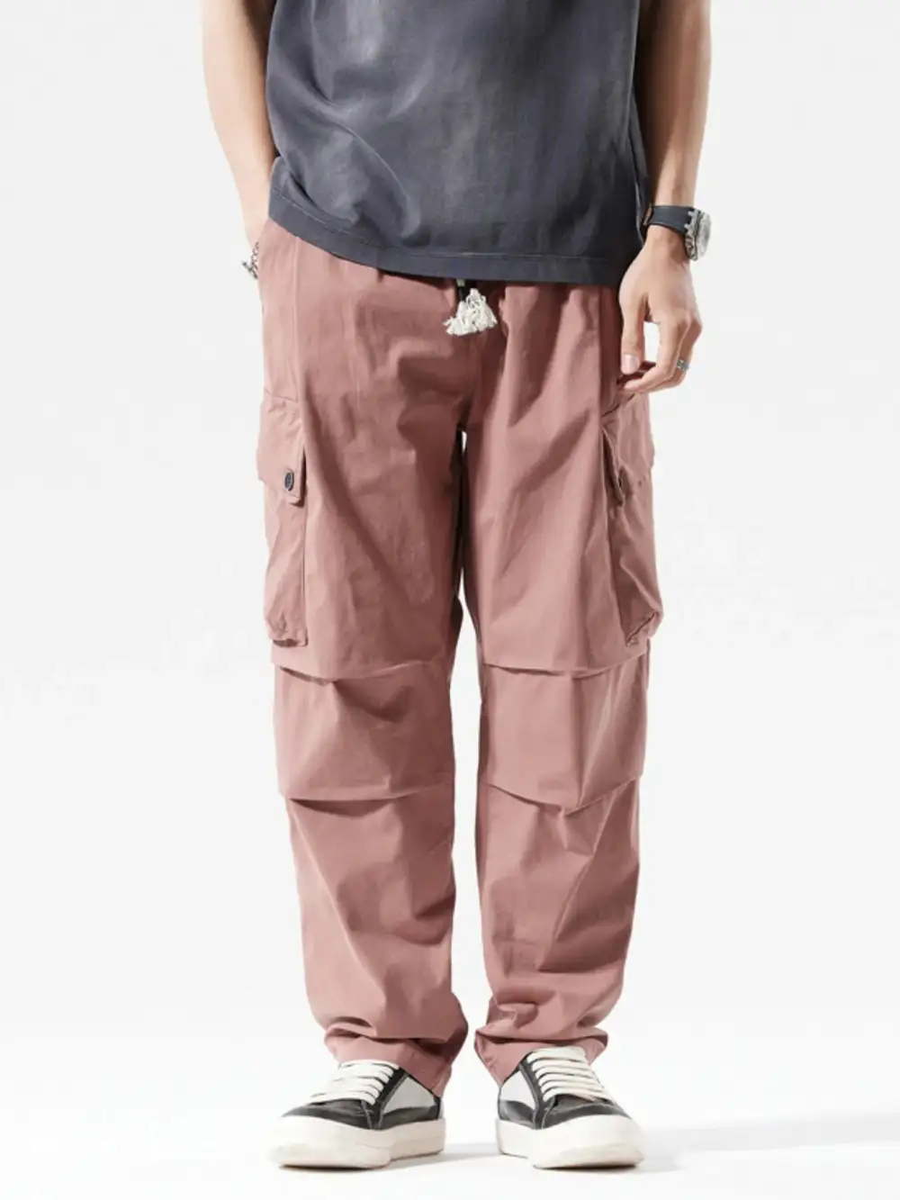 Men’s Loose Fit Multi-Pocket Cargo Pants