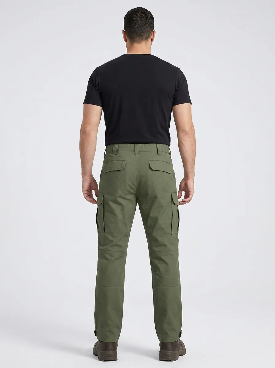 Minimal Outdoor-Look Men's Multi-Pocket Waterproof Tactical Cargo Pants