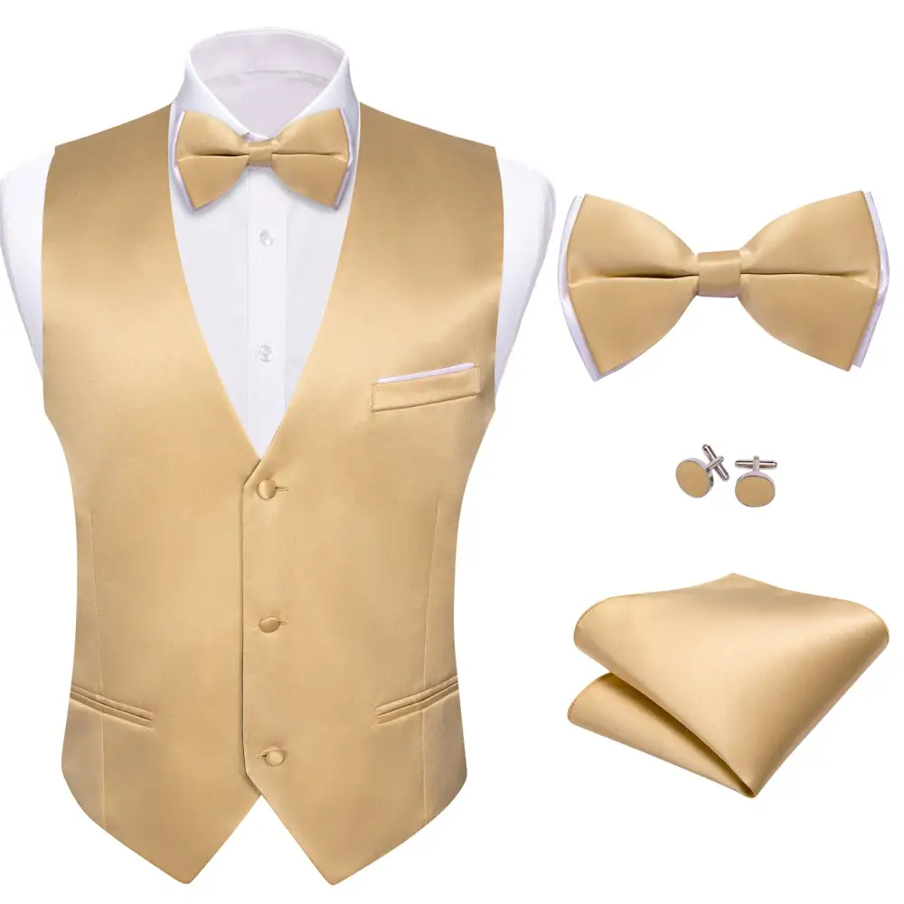 Solid Formal Vest Set