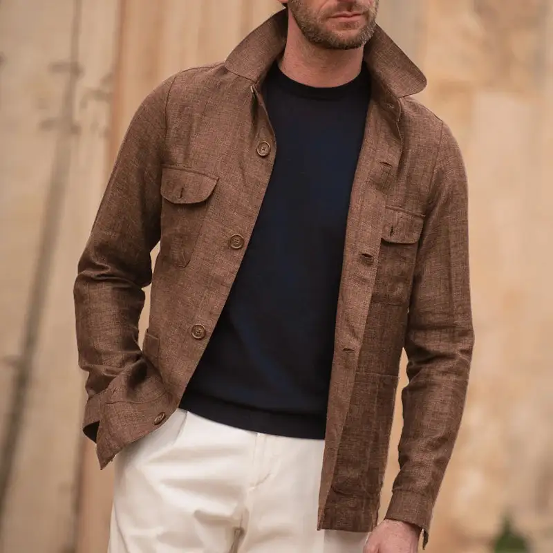 Linen Button Jacket
