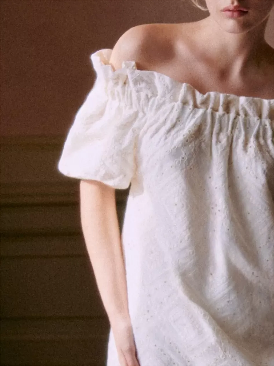 Neckline With Ruffle Dresses