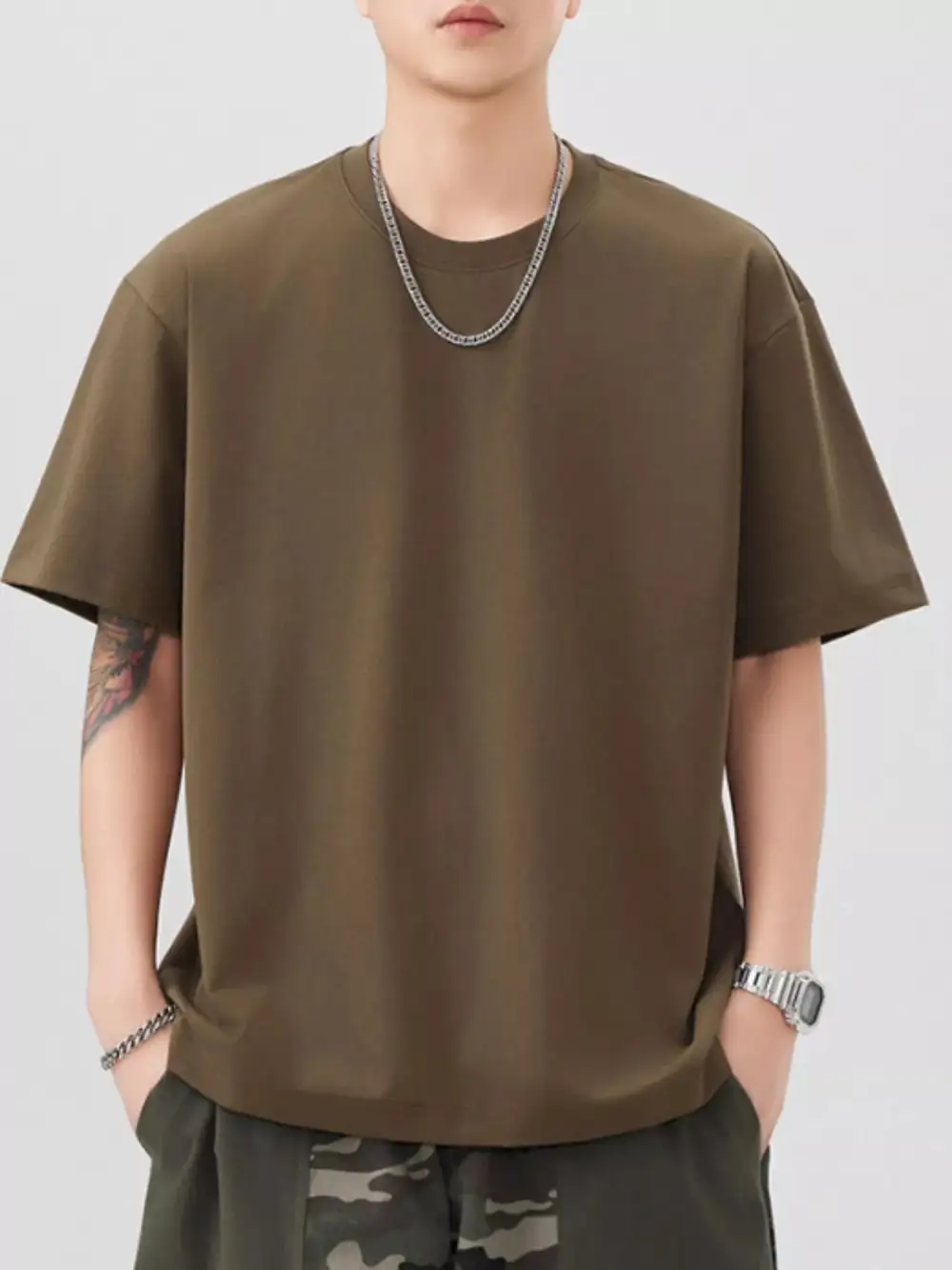 Cotton Round Neck Short Sleeve T-Shirt