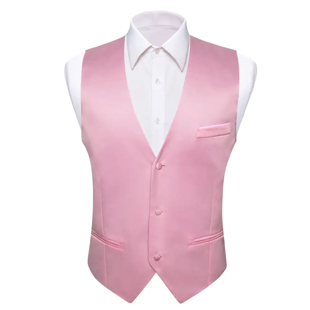 Refined Solid V Neck Casual Dress Vest