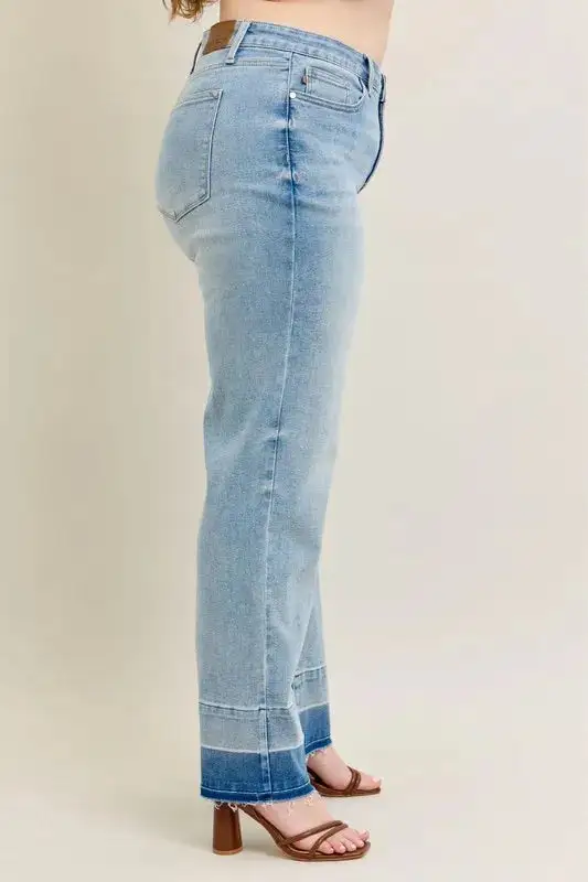 Subtle Texture Knit Denim Jeans