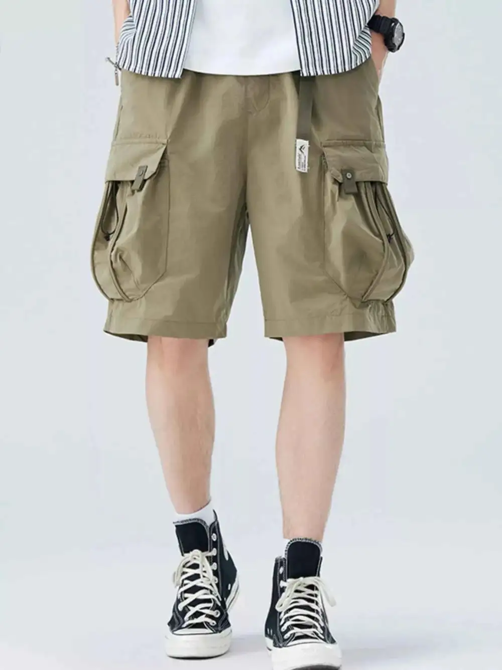 Cargo Shorts with Drawstring