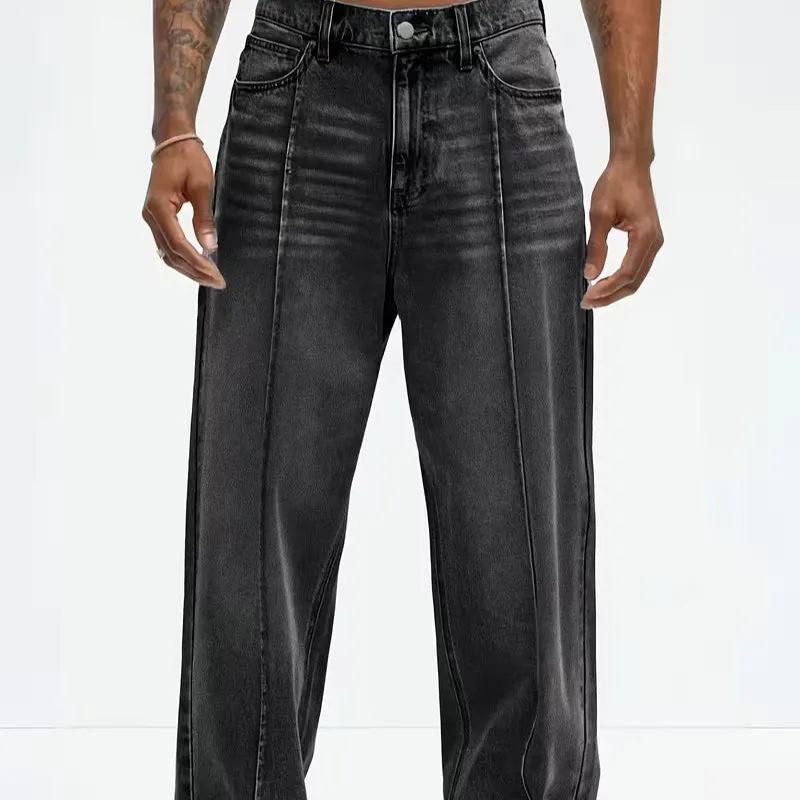 Zip Front High Waist Jeans