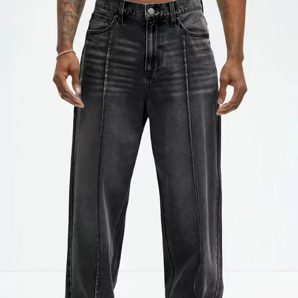Zip Front High Waist Jeans