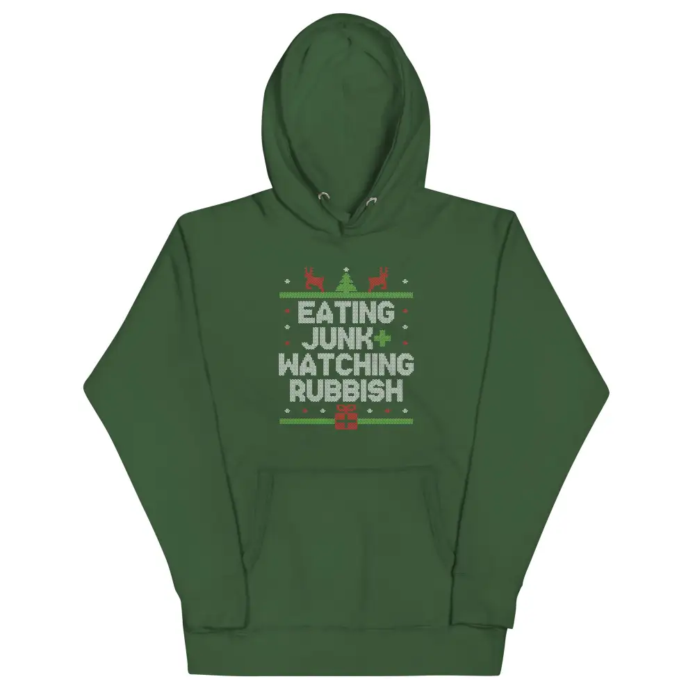 Eating Junk And Watching Rubbish Unisex Comfort Hoodie