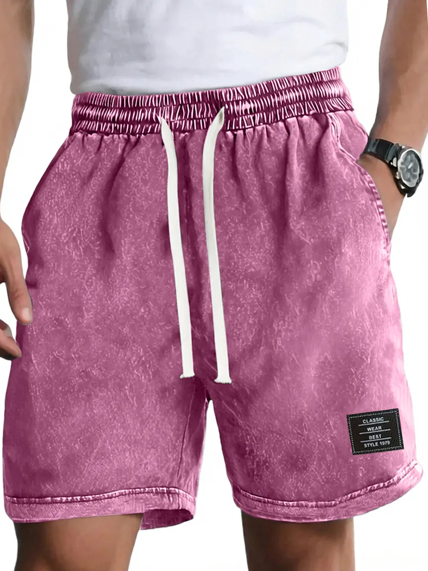 Garment Washed Pocket Shorts