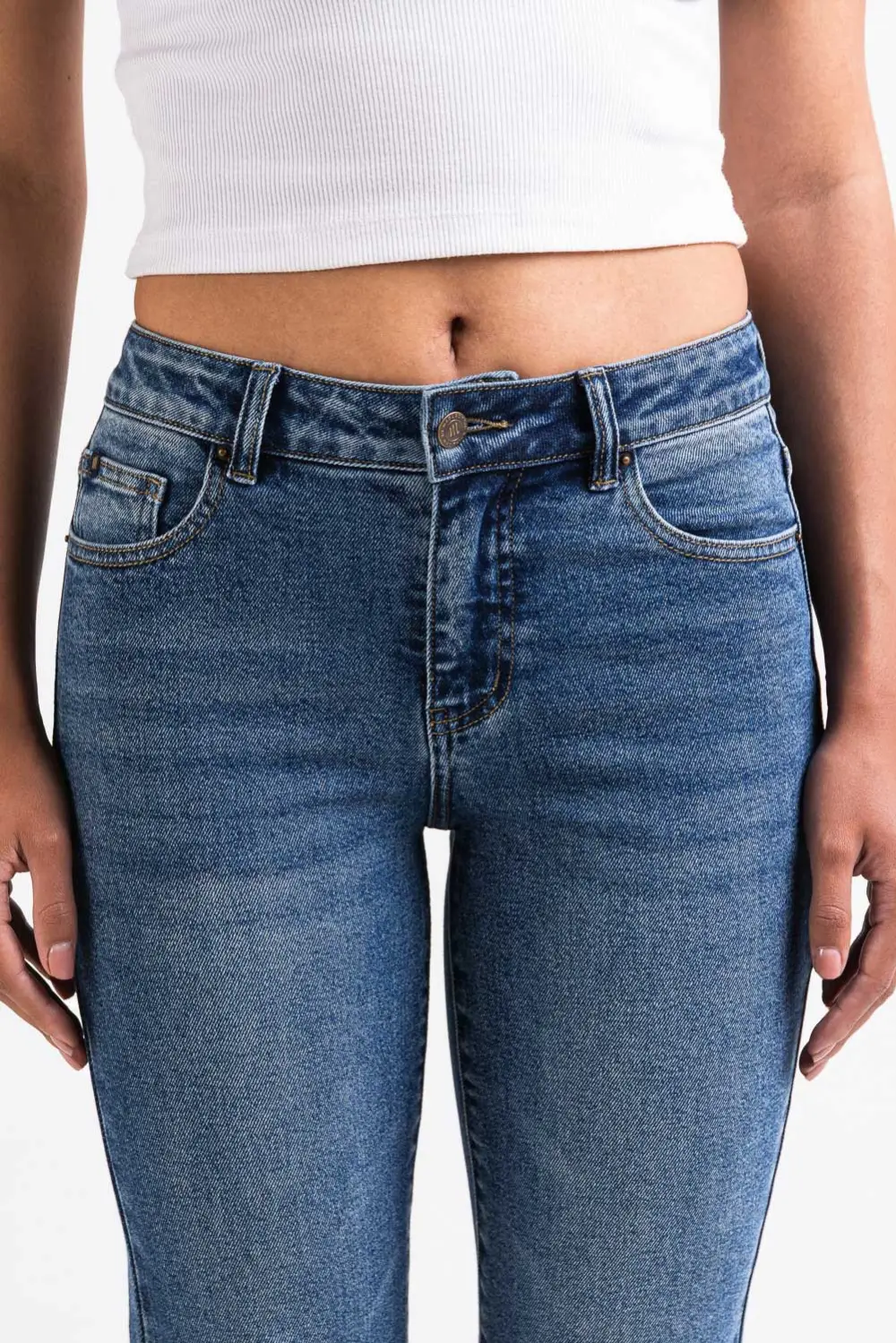 Effortless Mid Rise Bootcut Jeans
