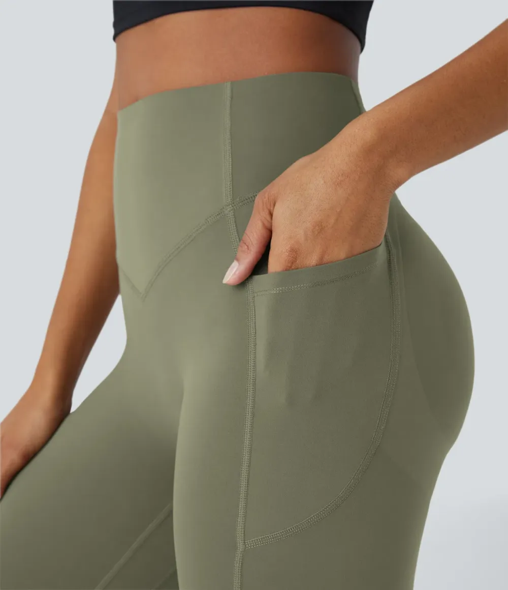  SoCinched High Waisted Scrunch Butt Lifting Tummy Control Side Pocket Shaping Training UltraSculpt Leggings - Stretchy Fit for Women, For Gym & Summer Workouts #Summer