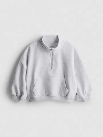 1-9yrs | Cotton Rich Funnel Neck Half-Zip Sweatshirt