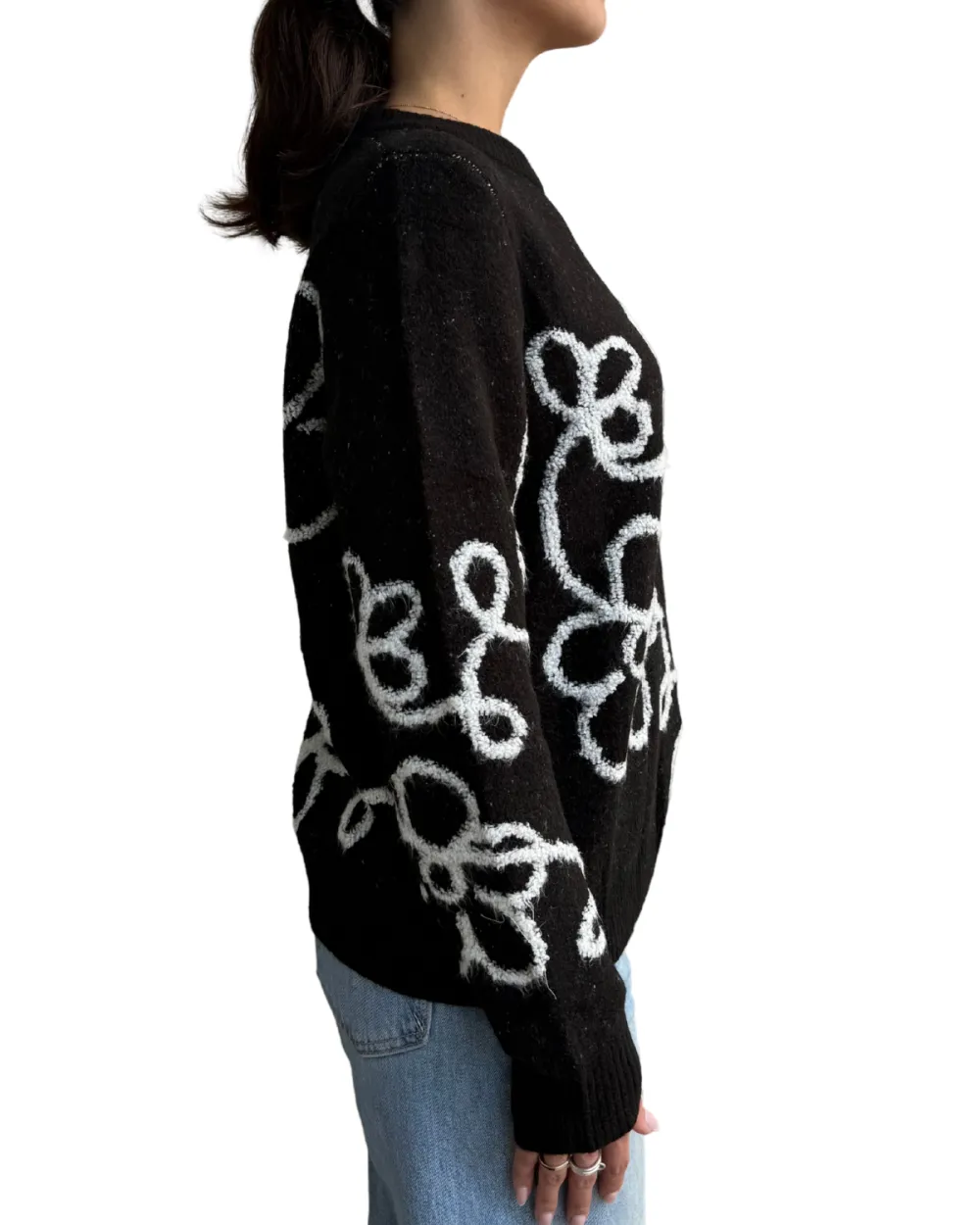 Floral Mohair Sweater