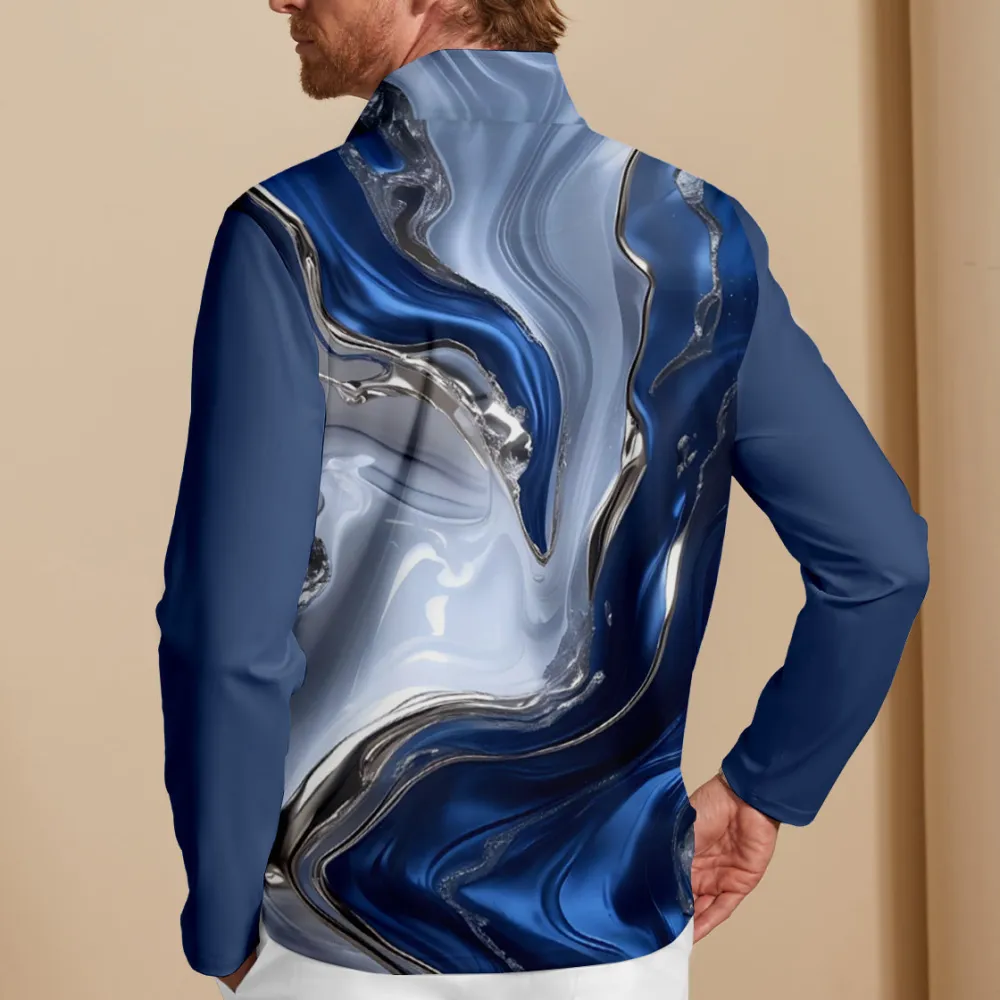Versatile Lightweight Long Sleeve Pullover Golf Shirt