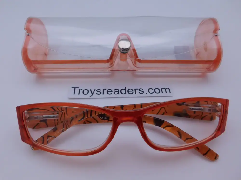 Beautiful Shell Reading Glasses with Matching Case