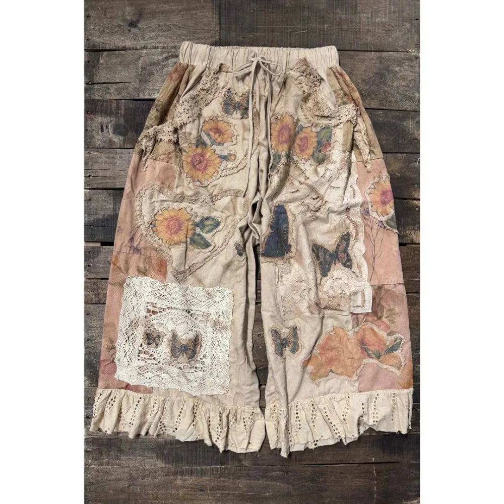 Floral Meadow Wide Leg Pants