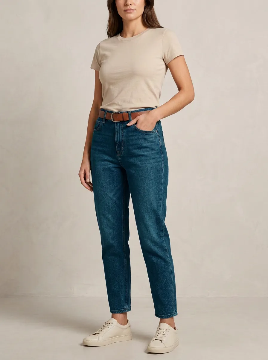 Everyday High-Rise Casual Denim Jeans