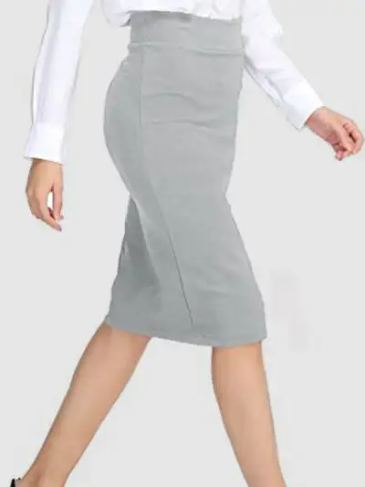 Wrap Style High Waist Skirt
