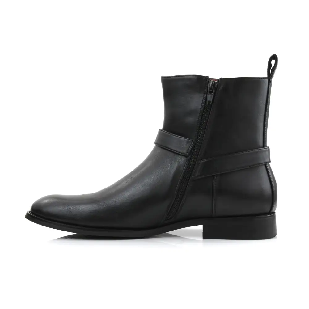 Faux-Suede Suede Faux-Leather Chelsea Boots