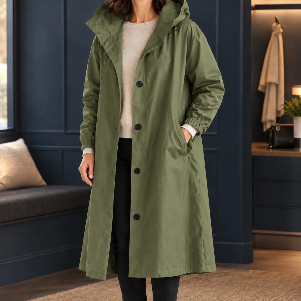 Hooded Longline Relaxed Overcoat