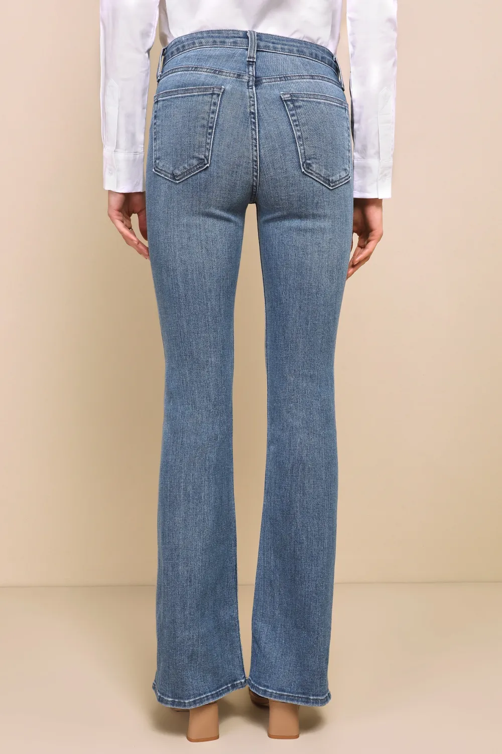 Daily Medium Wash High-Rise Flare Jeans