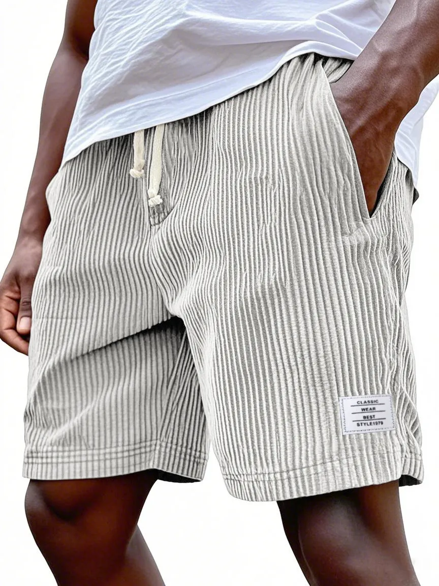 Corduroy Seamed Detail Shorts