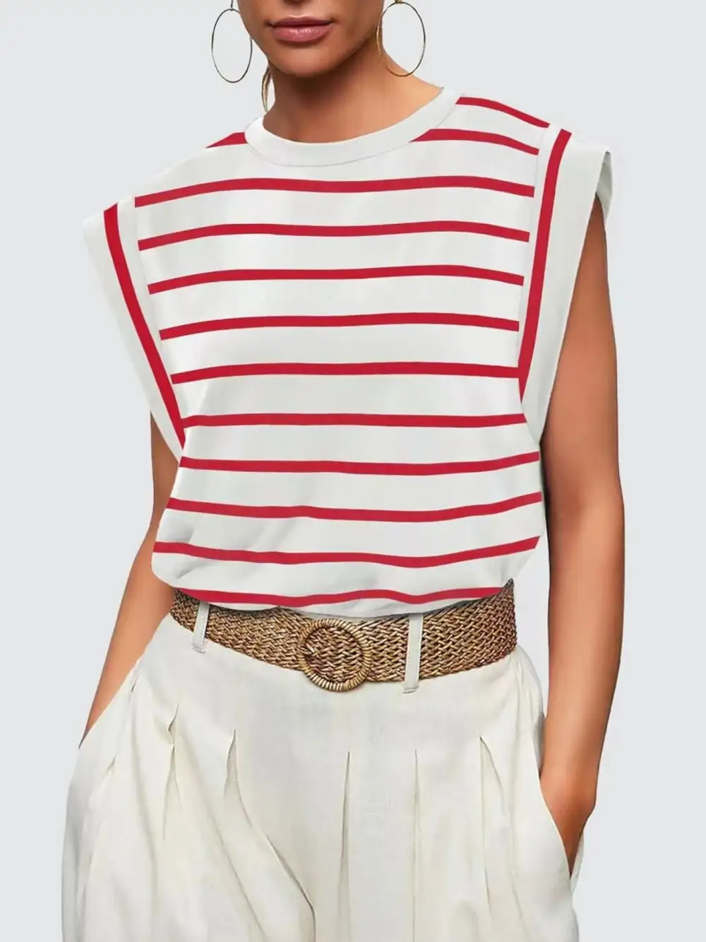 Casual Round Neck Tank