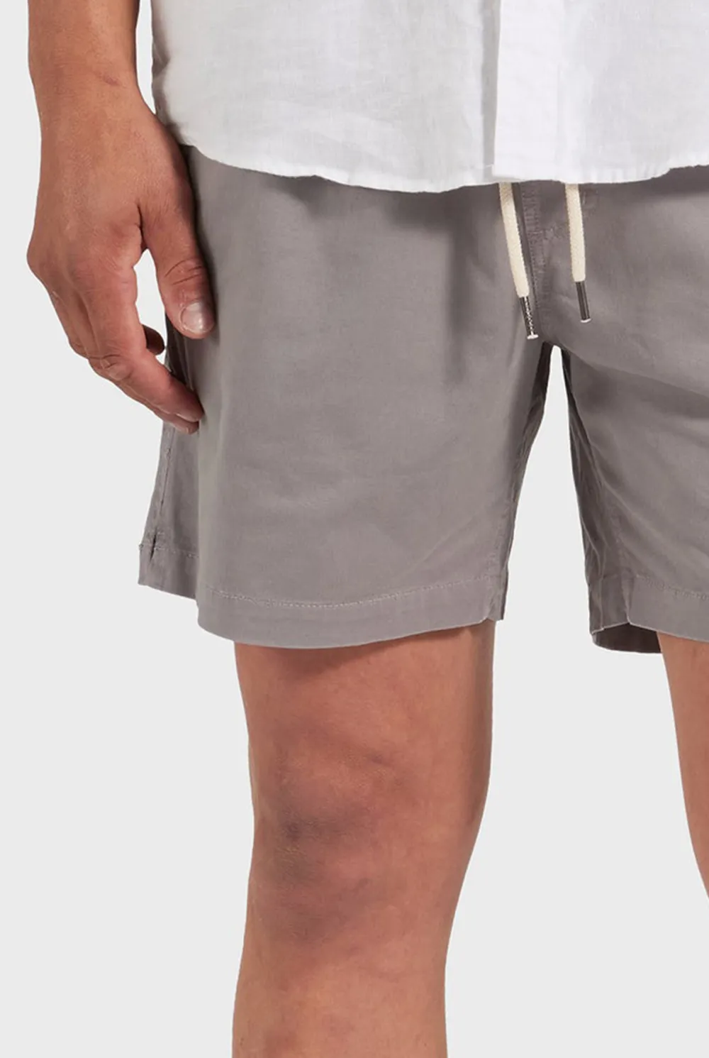 Dove Grey Twill Short