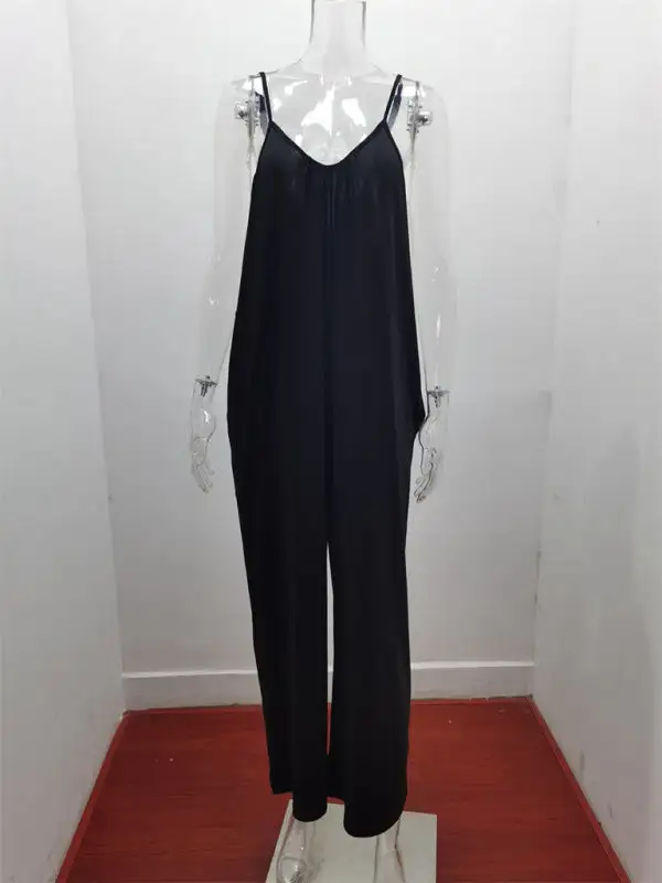 Trousers Clean Side Pocket Loose Spaghetti Accessory