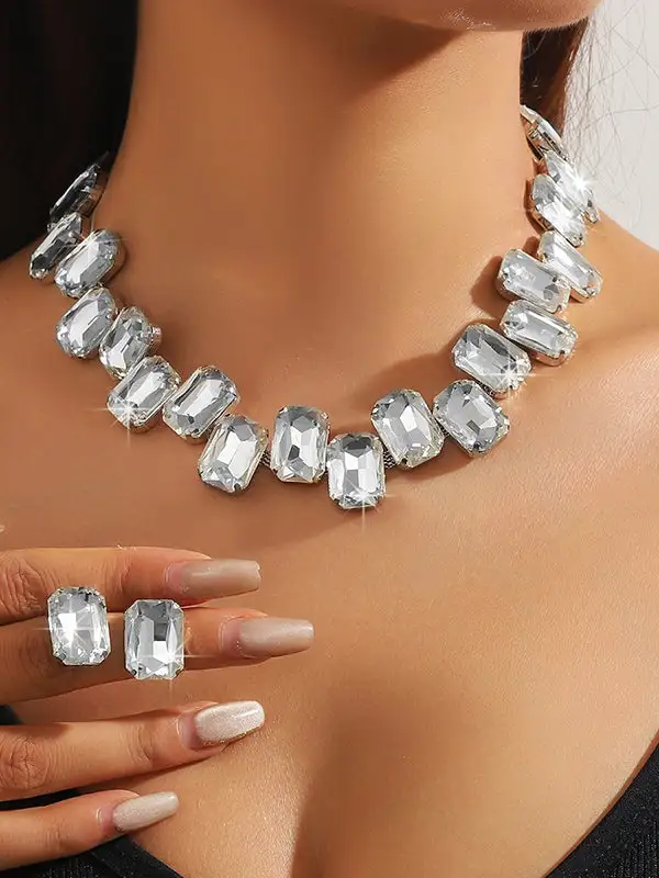 Crystal-Look Accent Earrings
